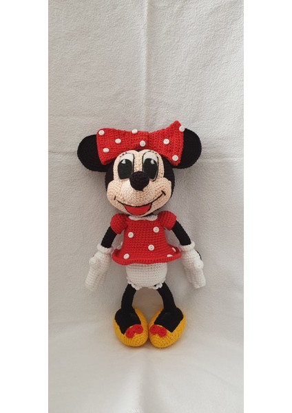 Minnie Mouse Amigurumi Organik Oyuncak