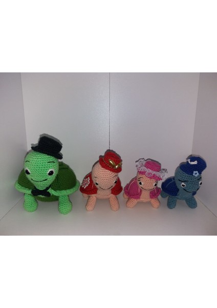 Renkli Tosbik Takım Amigurumi Organik Oyuncak