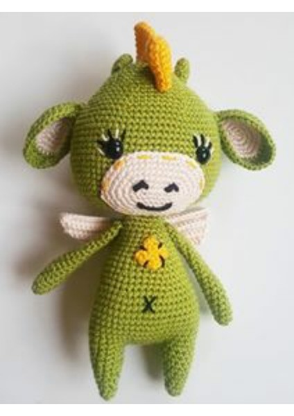 Sevimli Ejderha Amigurumi Organik Oyuncak
