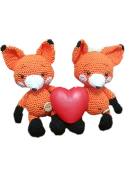 Miniş Tilki Amigurumi Organik Oyuncak