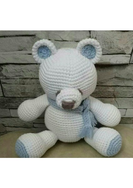 Uykucu Ayıcık Amigurumi Organik Oyuncak