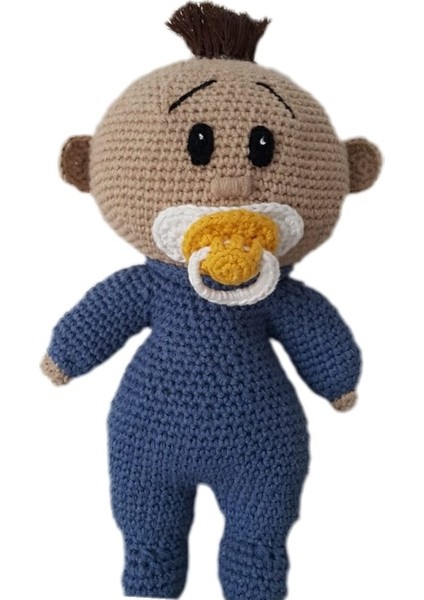 Emzikli Bebek Amigurumi Organik Oyuncak