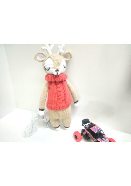 Sevimli Geyik Uyku Arkadaşı Amigurumi Organik Oyuncak fiyatları