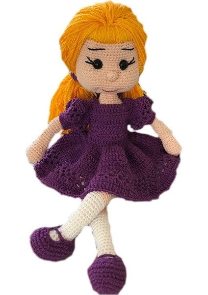 Sarı Kızım Bebek Amigurumi Organik Oyuncak