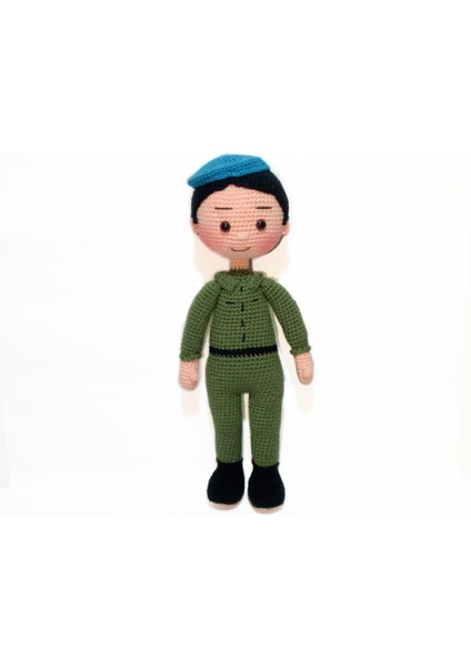 Asker Bebek Amigurumi Organik Oyuncak