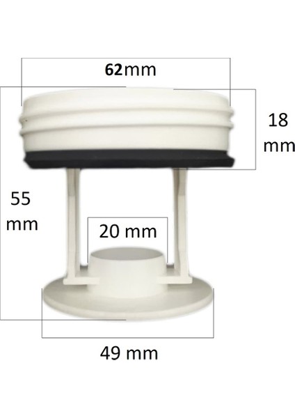 Bosch Maxx Çamaşır Makinesi Su Pompa Filtre Kapağı BYP-MTR0049