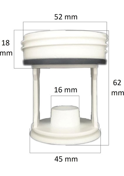 Indesit Çamaşır Makinesi Su Pompa Filtre Kapağı BYP-MTR0050 modelleri