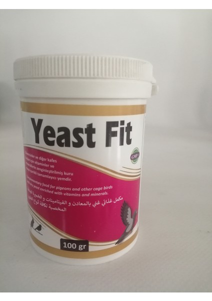 Yeast Fit Güvercin ve Kafes Kuşlarında Maya İçerikli- 100 gr