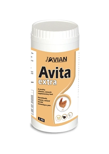 Royal İlaç Avita Extra Kanatlılarda Büyüme Gelişme Verim Destekleyici Vitamin 1 kg