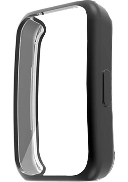 Honor Band 6 Kordon Önü Kapalı Şeffaf Silikon Siyah