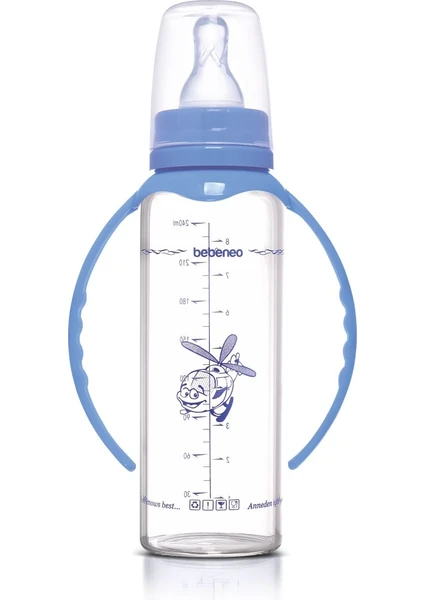 Isıya Dayanıklı Cam Biberon  240 ml