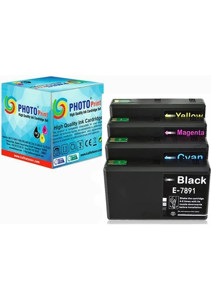 ® Workforce Pro WF-5690DWF Kartuş Takım Set T7891-7892-7893-7894 4000 Sayfa