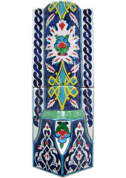 14x20 El Dekoru Renkli Sütunce Bordür