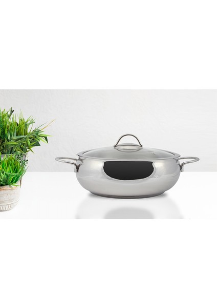Küre Inox Basık Tencere 22 cm