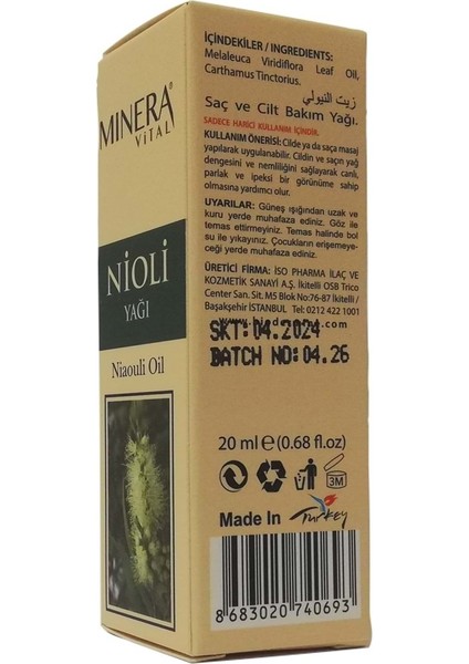 Nioli Yağı 20 ml