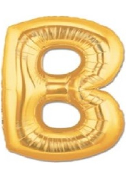 B Harfli Folyo Balon Gold 76 cm