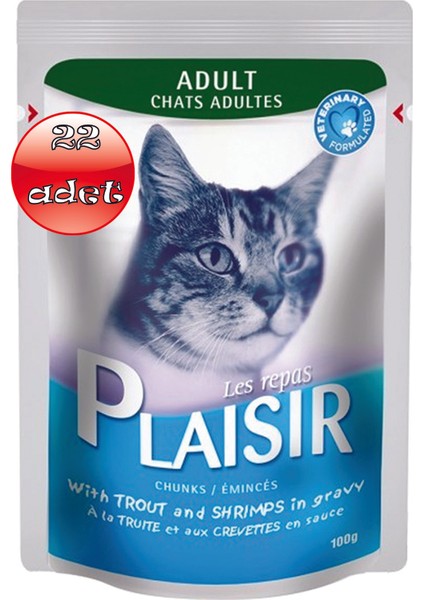 Punch 100GR Alabalıklı&karidesli Plaisir Yaş Kedi Maması 22