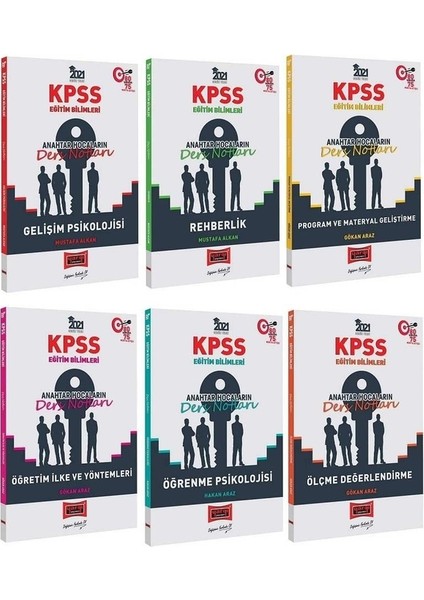2021 KPSS Eğitim Bilimleri Anahtar Hocaların Ders Notları Seti Ya