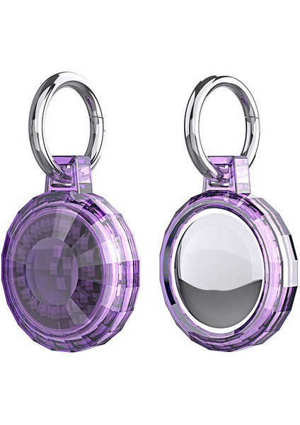 Airtag Şeffaf Renkli Silikon Kılıf Anahtarlık 04