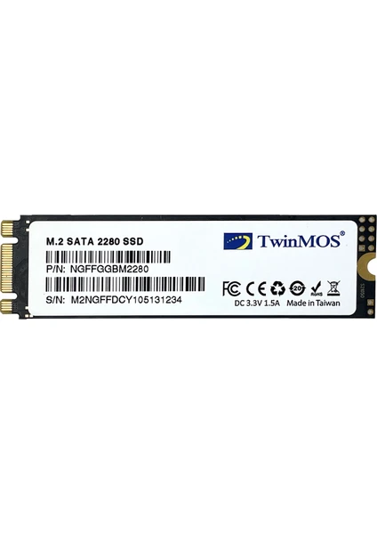 NgffeGBm2280 256GB 580MB-550MB M.2 2280 Sata3 SSD