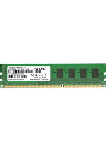 8gb 1333MHZ Ddr 3 Longdımm Ram