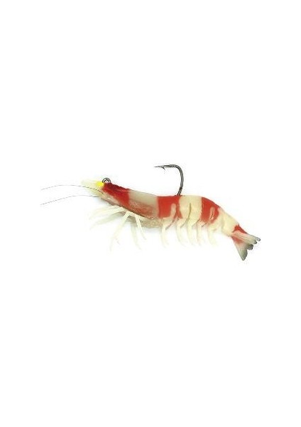 Viceo Swim Bait Shrimp Nama Silikon Karides 4.3 Inç Redbee Glow fiyatları