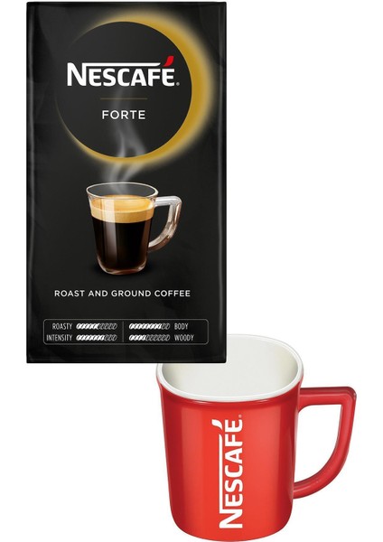 Nestle Forte Filtre Kahve 500 gr + Kırmızı Kupa