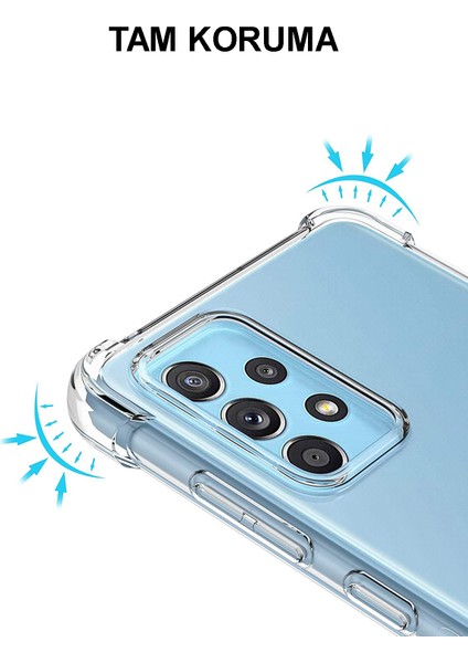 Samsung Galaxy A32 4g Kapak Şeffaf Airbag Antishock Köşe Korumalı Silikon Kılıf fiyatları