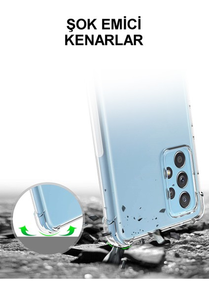 Samsung Galaxy A32 4g Kapak Şeffaf Airbag Antishock Köşe Korumalı Silikon Kılıf modelleri