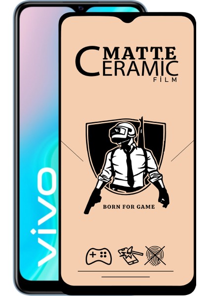 Vivo Y11S Tam Kaplayan Mat Seramik Nano Esnek Ekran Koruyucu Cam