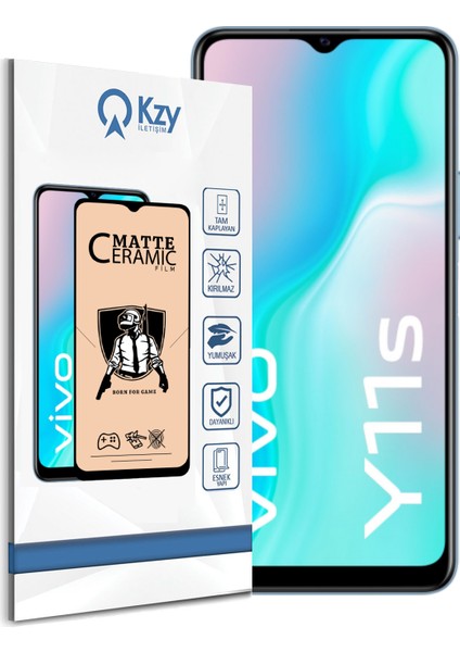 Vivo Y11S Tam Kaplayan Mat Seramik Nano Esnek Ekran Koruyucu Cam fiyatları