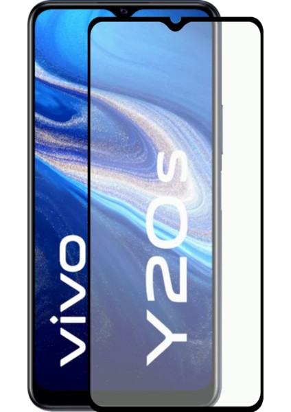 Vivo Y20S Tam Kaplayan Temperli Ekran Koruyucu Cam
