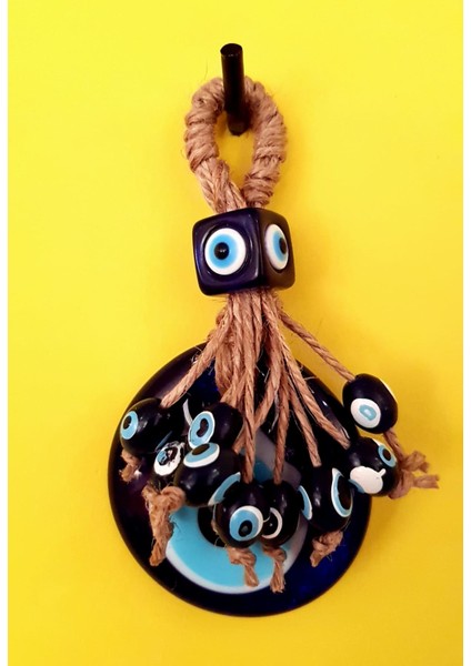 Figürlü Dekoratif Renkli Boncuklu Bahçe Duvar Balkon Süsü 16 cm