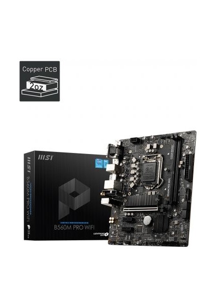 Msı MB B560M Pro Wıfı 3200MHZ 1200PIN Ddr4 Pcı-E 4.0 Anakart
