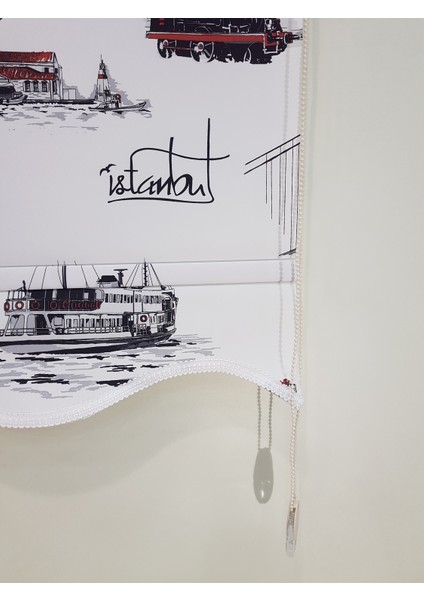 Istanbul Desen Baskılı Stor Perde