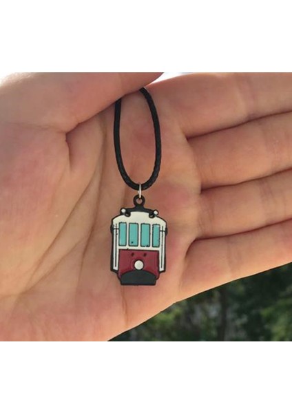 Istanbul Taksim Tünel Suni Deri Ipli Renkli Unisex Kolye PYTKK010 fiyatları