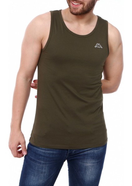 Erkek Kolsuz T-Shirt Gatan Haki