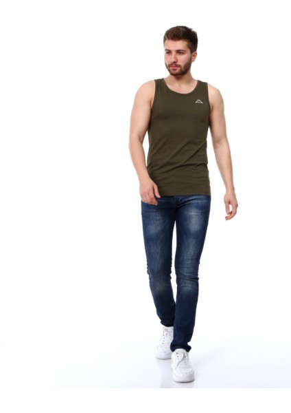 Erkek Kolsuz T-Shirt Gatan Haki indirimleri