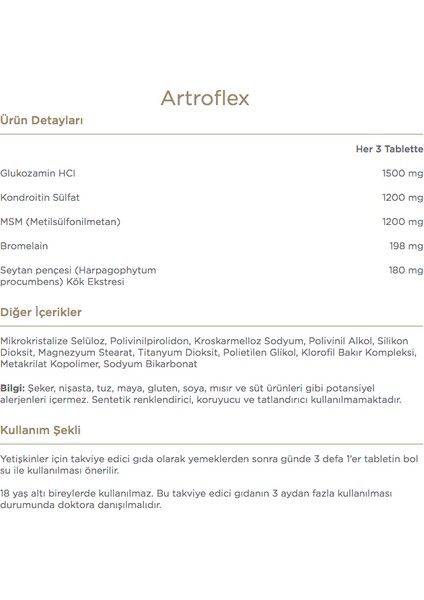 2'li Set - Artroflex 90 Tablet + Artroflex Hya-C-Iı 90 Tablet