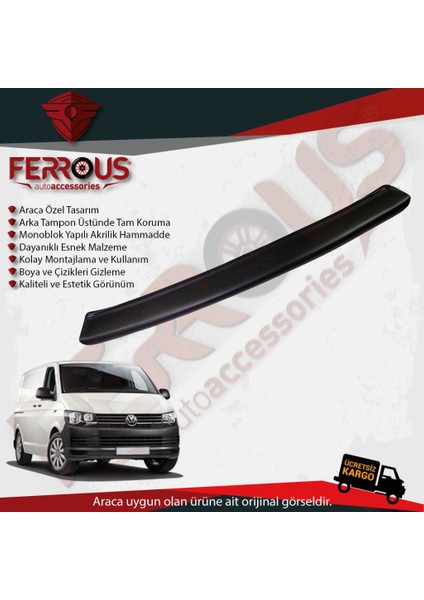 Volkswagen Transporter T5 Arka Tampon Üstü Koruyucu