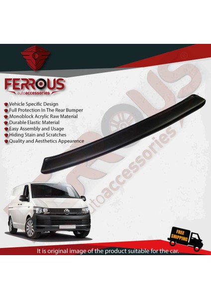 Volkswagen Transporter T5 Arka Tampon Üstü Koruyucu