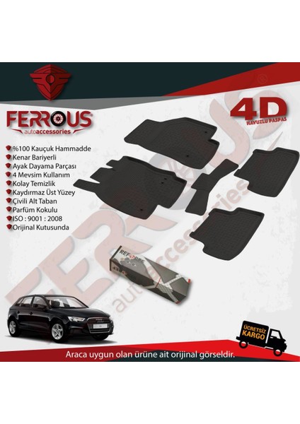 Audi A3 Hb 4d Paspas Siyah ve Bagaj Havuzu 2013 ve Üstü