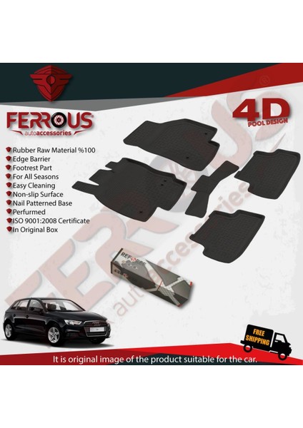 Audi A3 Hb 4d Paspas Siyah ve Bagaj Havuzu 2013 ve Üstü
