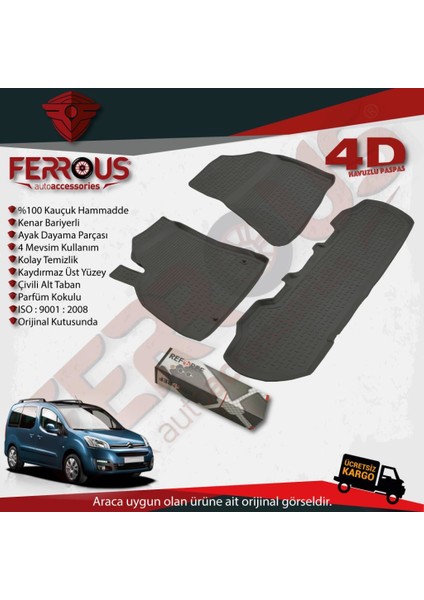 Citroen Berlingo Combi Sx 110 Hp 4d Paspas 2008 2018 Siyah