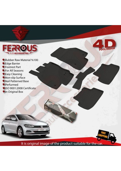 Volkswagen Polo Trendline 4d Paspas 2017 ve Üstü Siyah modelleri