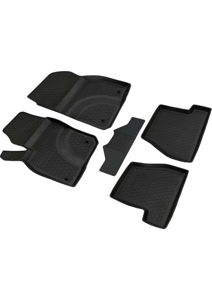 Ford Focus 3 4d Havuzlu Kauçuk Paspas 2011 2014 Siyah