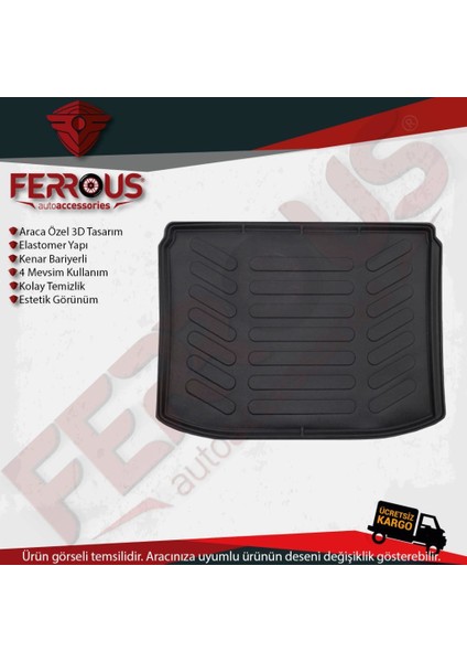 Ford Focus 4 Hb 4d Paspas Siyah ve Bagaj Havuzu 2015 ve Üstü