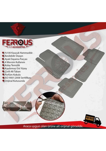 Toyota Corolla Universal Kesimli Paspas 2019 Gri fiyatları