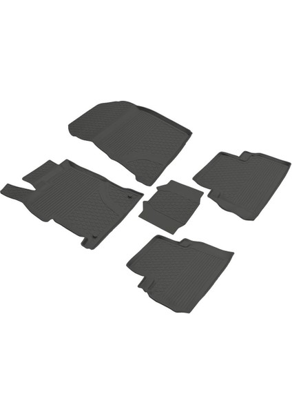 Honda Civic Sedan 4d Havuzlu Kauçuk Paspas 2007 2012 Siyah