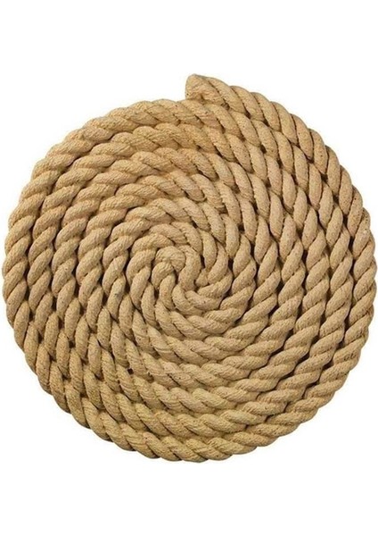 Jüt Halat Ip 10 mm 10 Metre Dekoratif Hasır Kendir